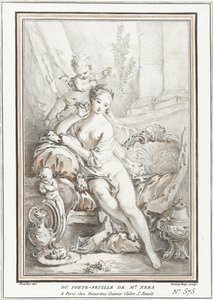 Venus en Amor door Gilles Demarteau